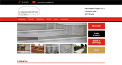 Desktop Screenshot of kamnosestvo-razem.si